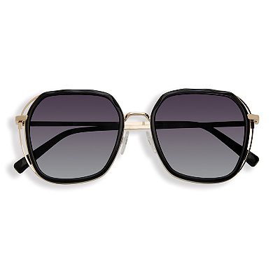 Women's PRIVE REVAUX Key Views 56mm Square Polarized Sunglasses