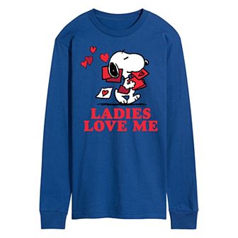 Men's Peanuts Ladies Love Me Long Sleeve Tee