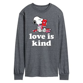 Men's Peanuts Love Is Kind Long Sleeve Tee