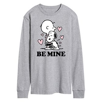 Men's Peanuts Be Mine Long Sleeve Tee