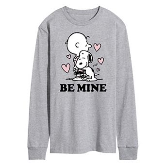 Men's Peanuts Be Mine Long Sleeve Tee