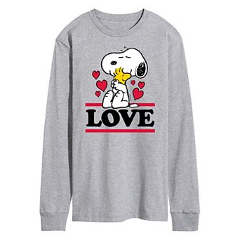 Men's Peanuts Love Snoopy Long Sleeve Tee