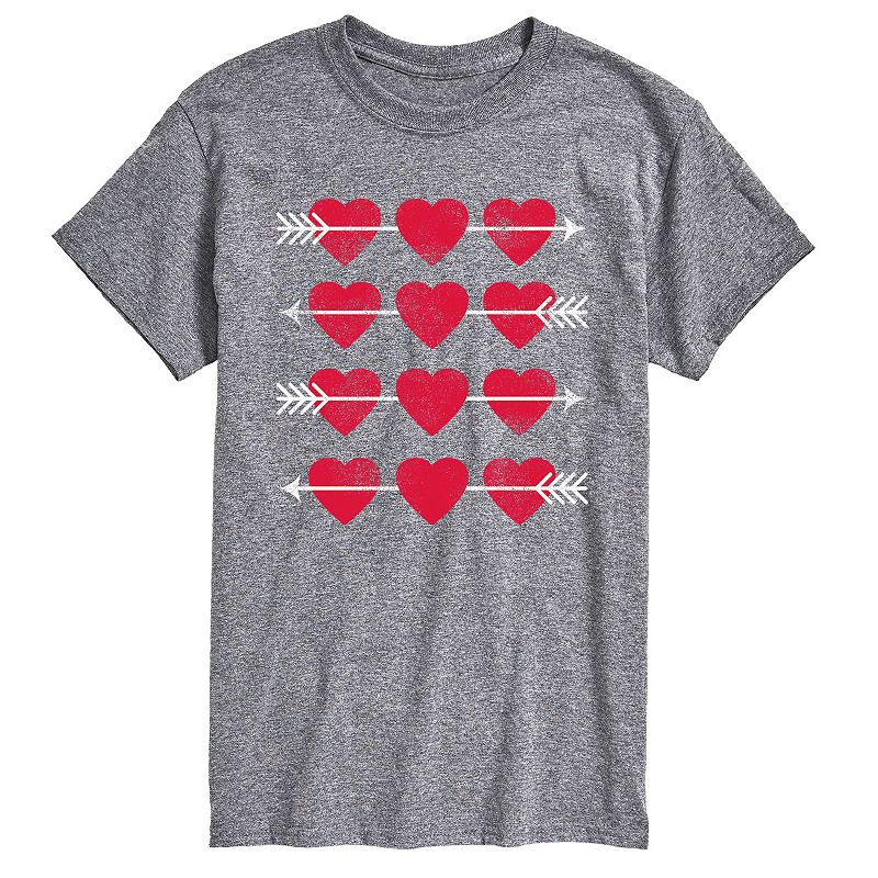 45937549 Mens Hearts And Arrow Grid Tee, Size: Small, Med G sku 45937549