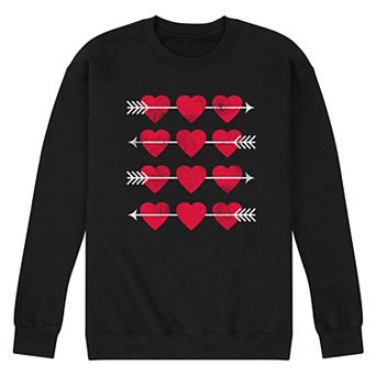 Men's Hearts Arrow Grid Sweatshirt