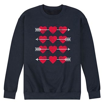Men's Hearts Arrow Grid Sweatshirt