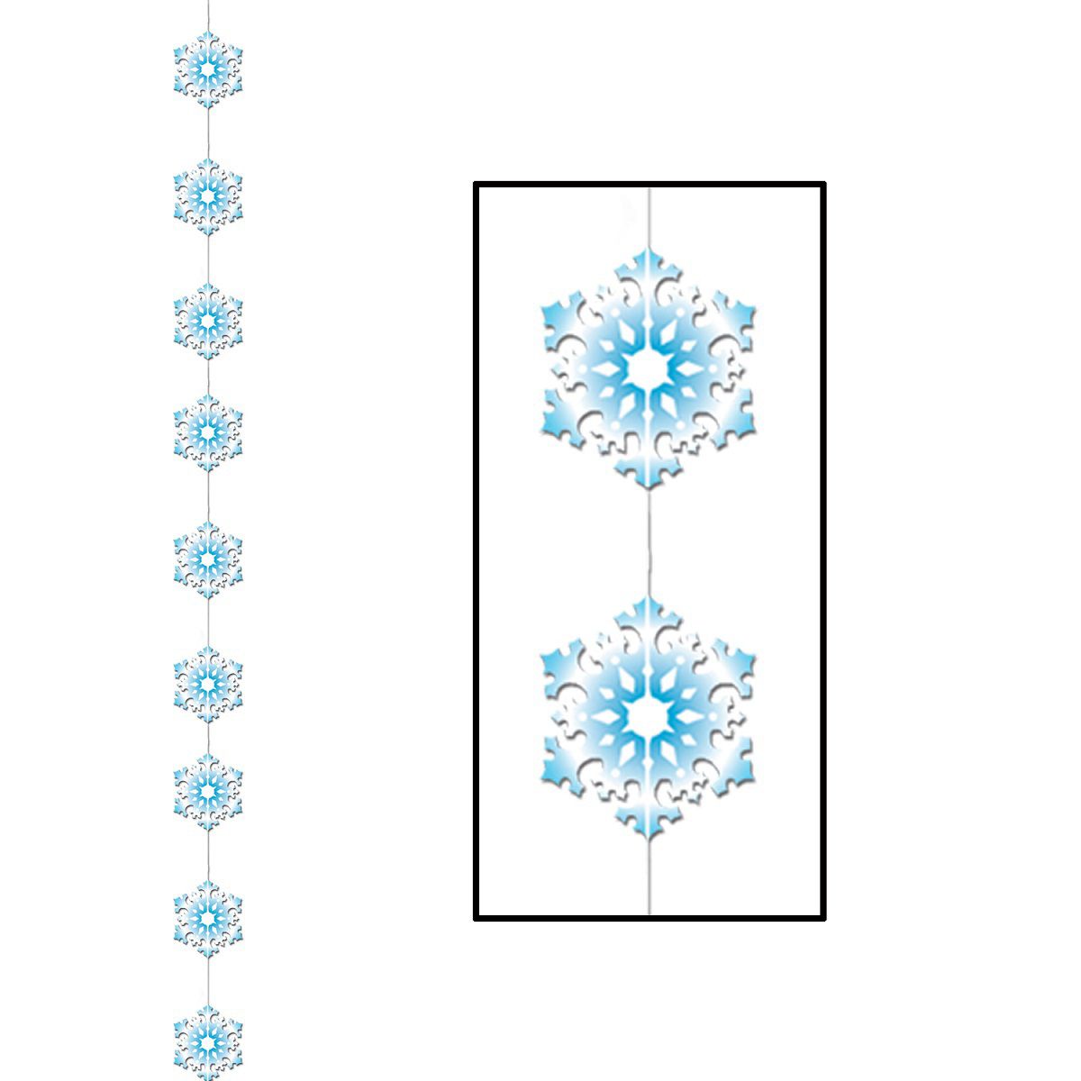 Beistle Christmas Mini Snowflake Cutouts (10/Pkg)