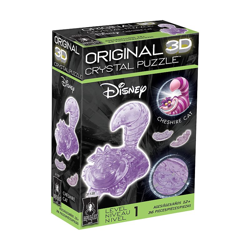 BePuzzled Disneys Alice In Wonderland Purple Cheshire Cat 3D Crystal Puzzl