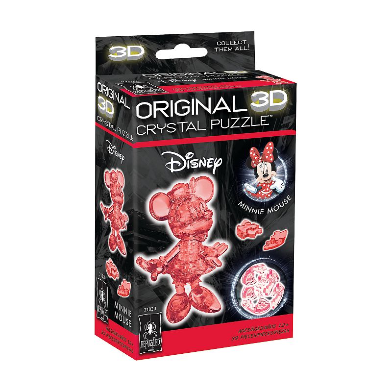 Disneys Minnie Mouse Licensed Crystal Puzzle by BePuzzled, Red