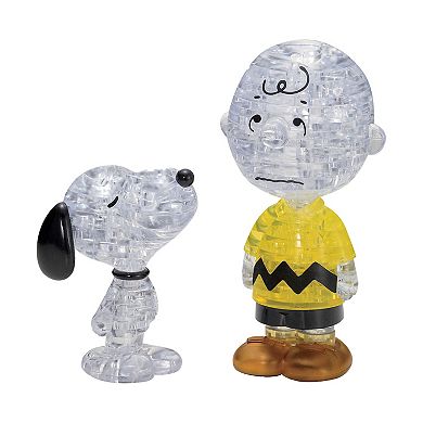 BePuzzled Peanuts Snoopy and Charlie Brown 3D Crystal Puzzle