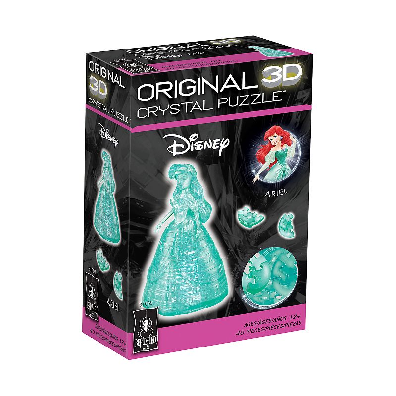 BePuzzled Disneys Little Mermaid Ariel 3D Crystal Puzzle, Green
