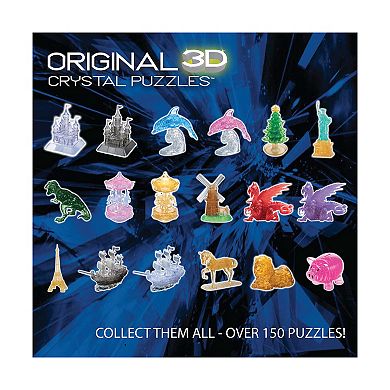 BePuzzled Stacked Green Turtles 3D Crystal Puzzle