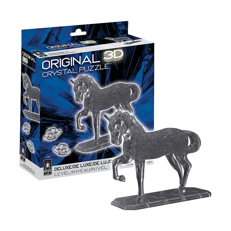 BePuzzled Horse Deluxe Crystal Puzzle, Black