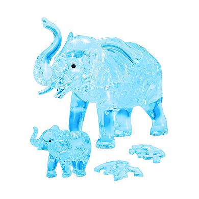 BePuzzled Elephant and Baby Standard Crystal 3D Puzzle