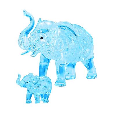BePuzzled Elephant and Baby Standard Crystal 3D Puzzle
