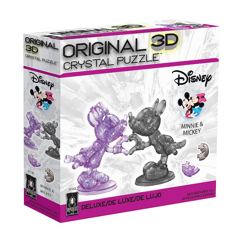 Disneys Minnie and Mickey Heart Licensed Deluxe Crystal Puzzle by BePuzzle