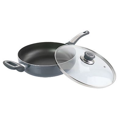 Oster Cocina 3.5 Quart Aluminum Saute Pan with Lid