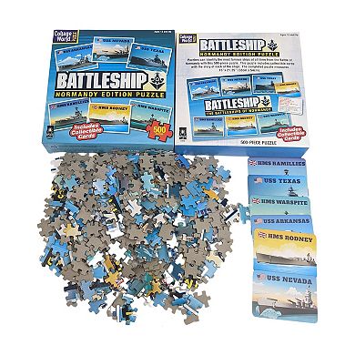BePuzzled Battleship Collage World Puzzle