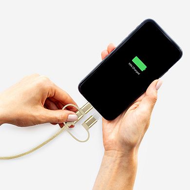 Love Ellie 3-in-1 Lightning USB-C Charging Cable 6 ft.