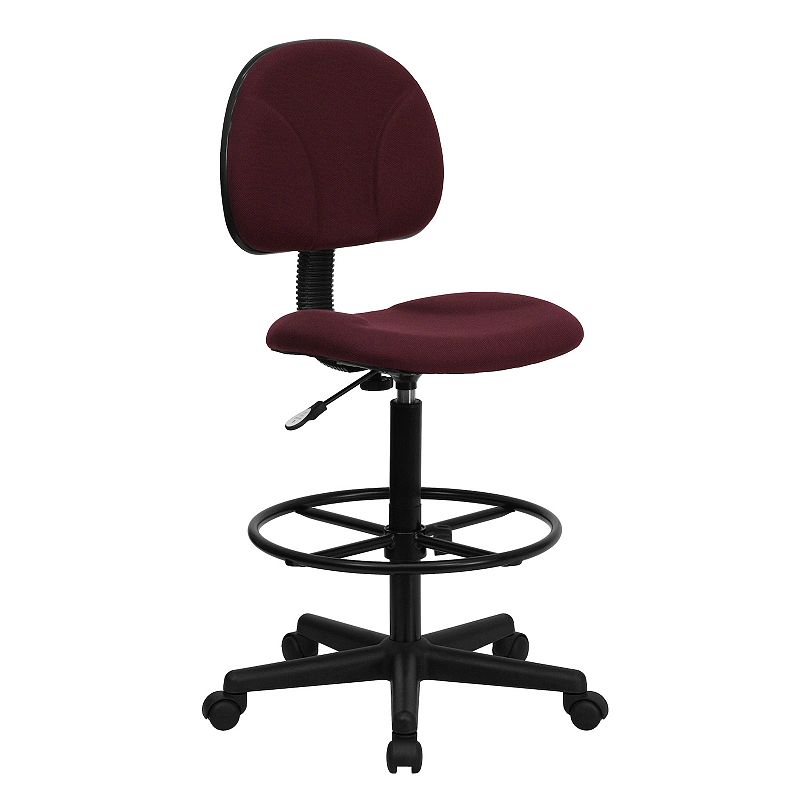 Flash Furniture Bruce Burgandy Drafting Office Chair, Red