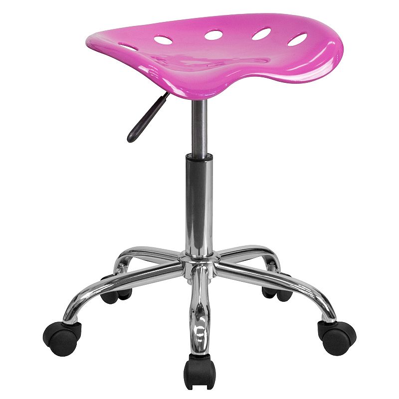 Flash Furniture Taylor Candy Heart Tractor Seat Stool, Pink