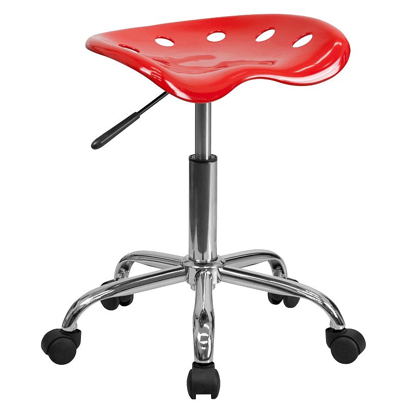 Flash Furniture Taylor Vibrant Red Tractor Seat Stool