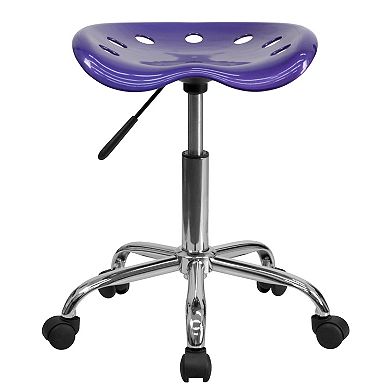 Flash Furniture Taylor Violet Tractor Seat Stool