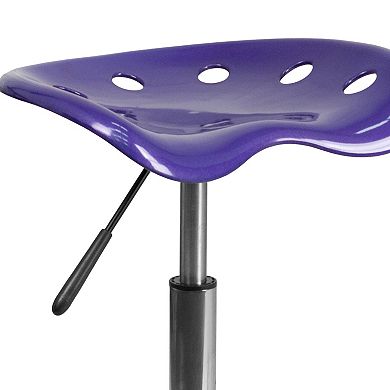 Flash Furniture Taylor Violet Tractor Seat Stool