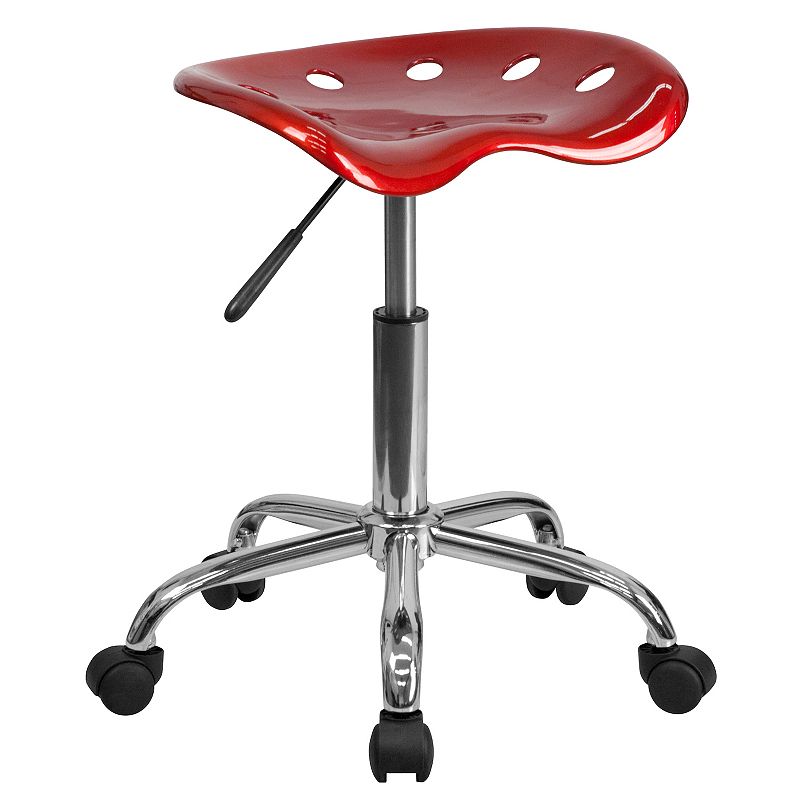 18194684 Flash Furniture Taylor Wine Red Tractor Seat Stool sku 18194684