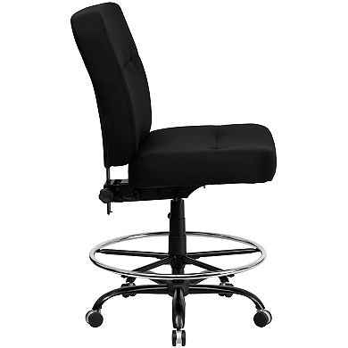 Flash Furniture Big & Tall Black Drafting Ergonomic Desk Chair