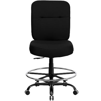 Flash Furniture Big & Tall Black Drafting Ergonomic Desk Chair