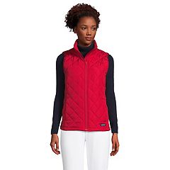 Lands' End Womens Full Zip Fleece Jacket Rich Red Petite X-Small at   Women's Coats Shop