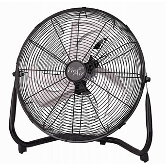 Vie Air 14 Inch Industrial High Velocity Heavy Duty Metal Floor Fan with 3 Speed Settings
