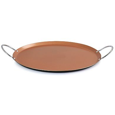 Oster Cocina Non Stick 14 in. Carbon Steel Stonefire Comal