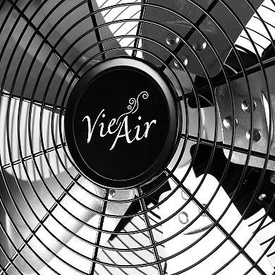 Vie Air 20 Inch Industrial 3 Speed Heavy Duty Powerful and Quiet Metal High Velocity 360 Degree Tilting Pedestal Drum Fan