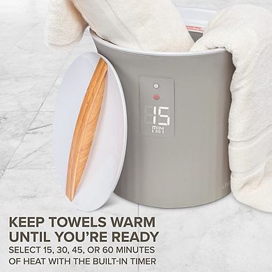LiveFine Towel Warmer, Bucket Style Heater w/LED Display Fits 40” x 70” Towel