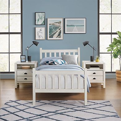 Alaterre Furniture Windsor Slat Bed & Nightstands 3-piece Set