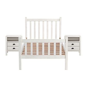 Alaterre Furniture Windsor Slat Bed & Nightstands 3 pc Set