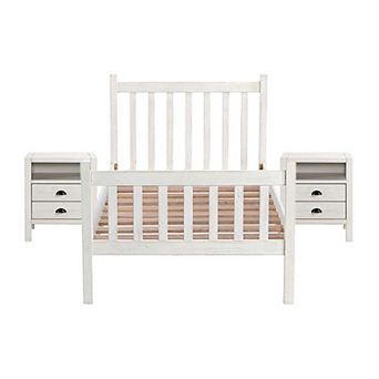 Alaterre Furniture Windsor Slat Bed & Nightstands 3 pc Set