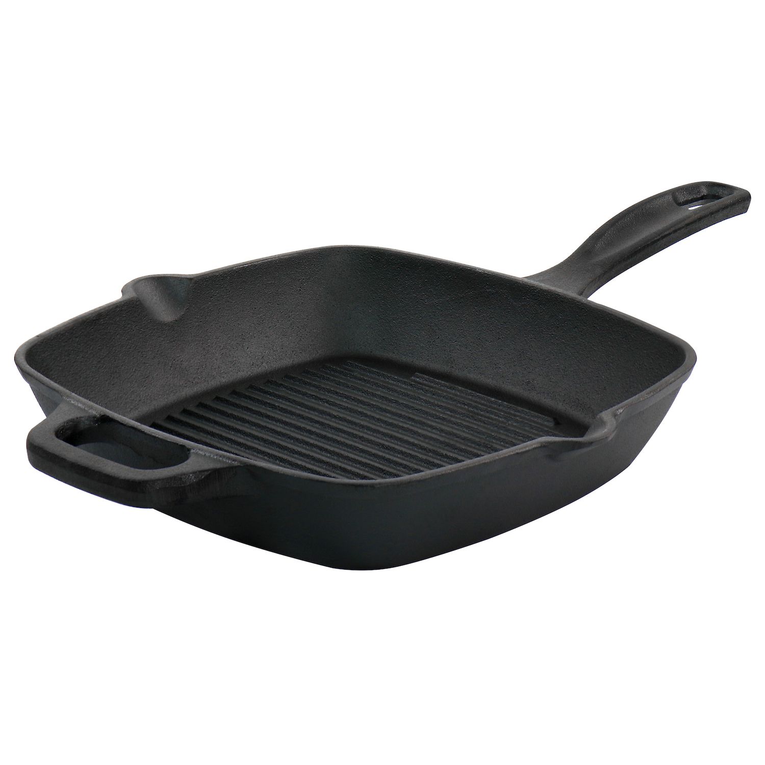 Smith and Clark Cast Iron 8 Square Grill Pan - Black