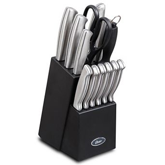 Oster Cocina Baldwyn 14 pc Stainless Steel Cutlery Block Set