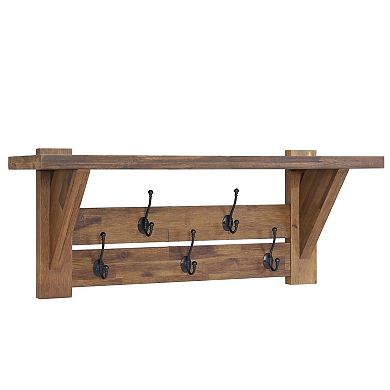 Alaterre Furniture Bethel Bench & Coat Hook 2-piece Set