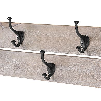 Alaterre Furniture Castleton Bench & Coat Hook 2-piece Set