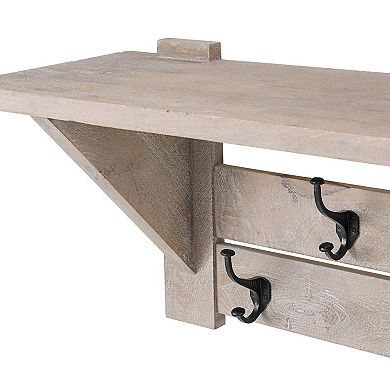 Alaterre Furniture Castleton Bench & Coat Hook 2-piece Set