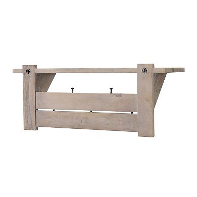 Alaterre Furniture Castleton Bench & Coat Hook 2-piece Set