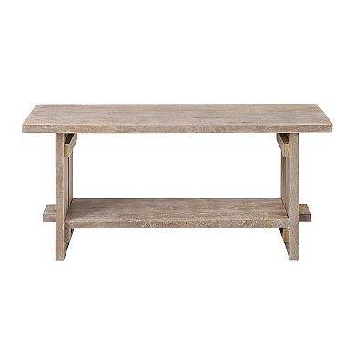 Alaterre Furniture Castleton Bench & Coat Hook 2-piece Set