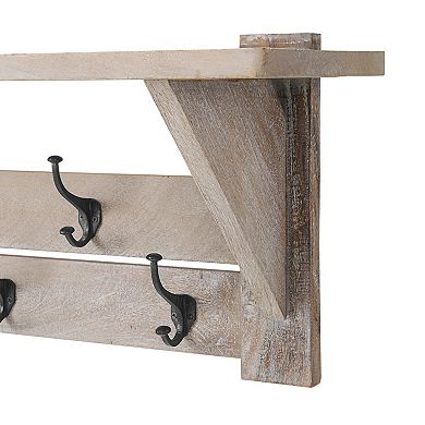 Alaterre Furniture Castleton Bench & Coat Hook 2-piece Set