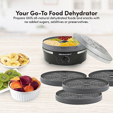 Elite Food Dehydrator with Adjustable Temperature Dial and 5 Trays