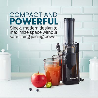 Elite Gourmet Compact Masticating Slow Juicer