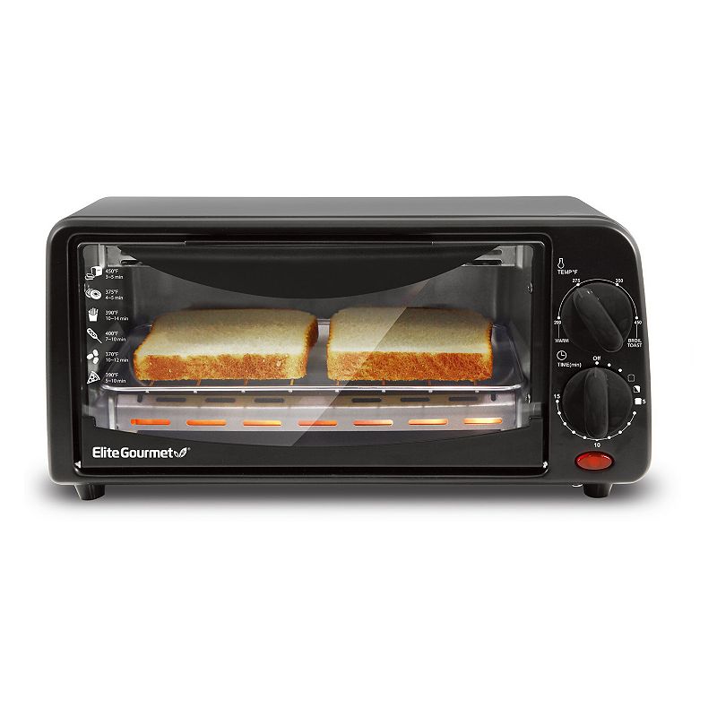 Elite Gourmet 2 Slice Toaster Oven with Timer
