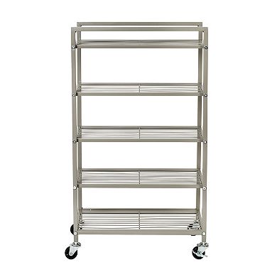 Honey-Can-Do Rolling 5-Tier Bathroom Storage Cart